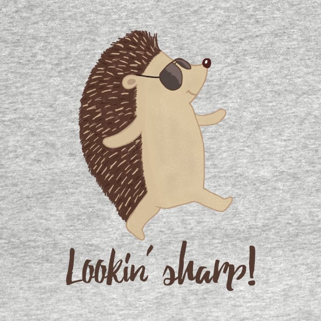 Looking Sharp Cool- Cute Hedgehog in Sunglasses Gifts by Dreamy Panda Designs